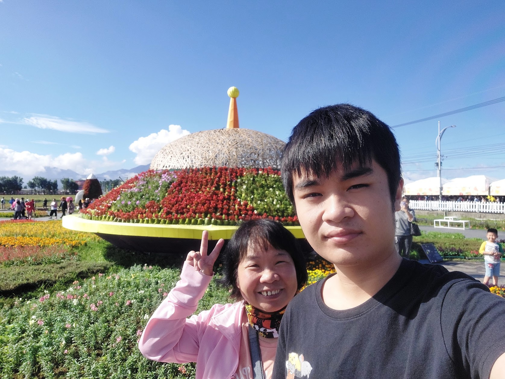 與母親的合照